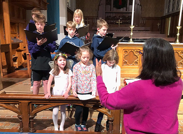 Cherub Choir in Chapel